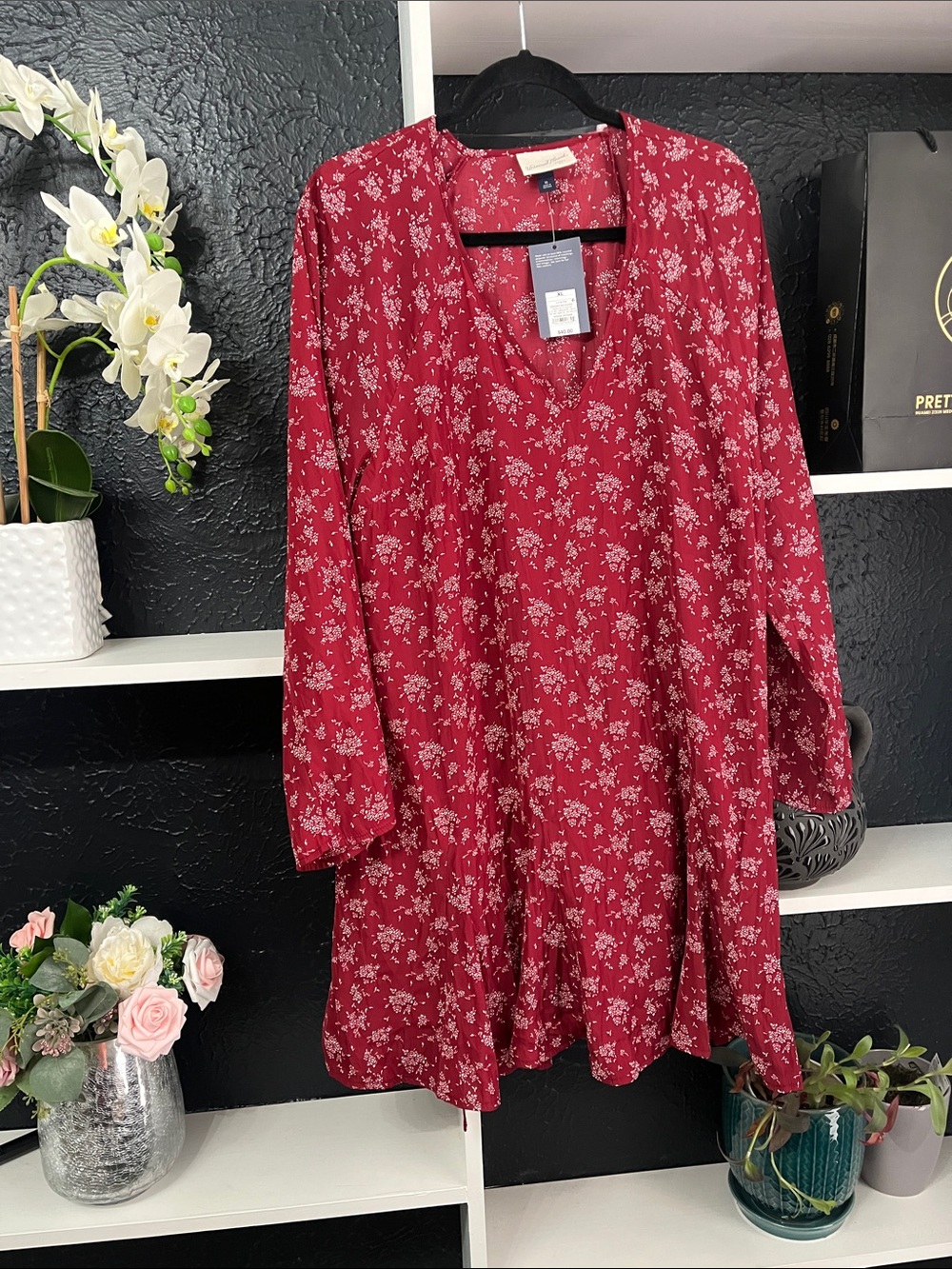Universal Thread Red Floral Mini Dress